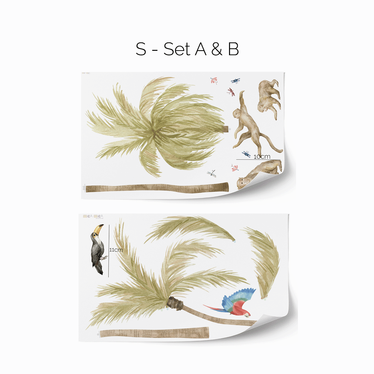 Wall stickers -  Palm trees safari