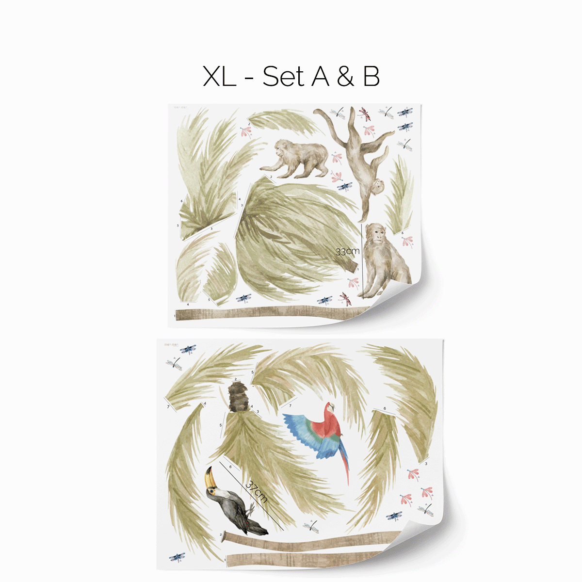 Wall stickers -  Palm trees safari