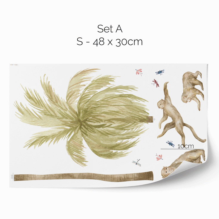 Wall stickers -  Palm trees safari