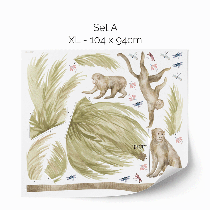 Wall stickers -  Palm trees safari