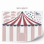 Circus wall stickers - Up, up and away (pink)