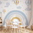 Rainbow wall sticker Mustard