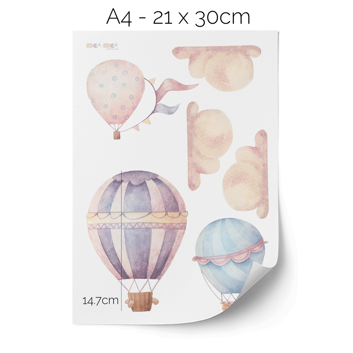 Wall stickers - Hot air balloons