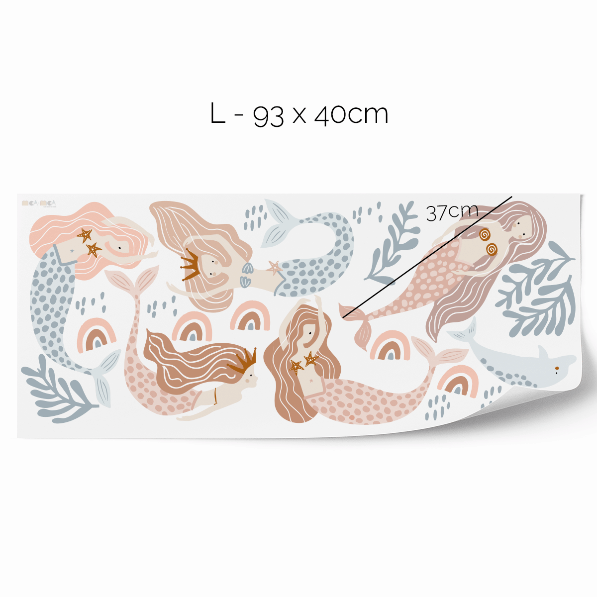 Mermaid wall boho stickers