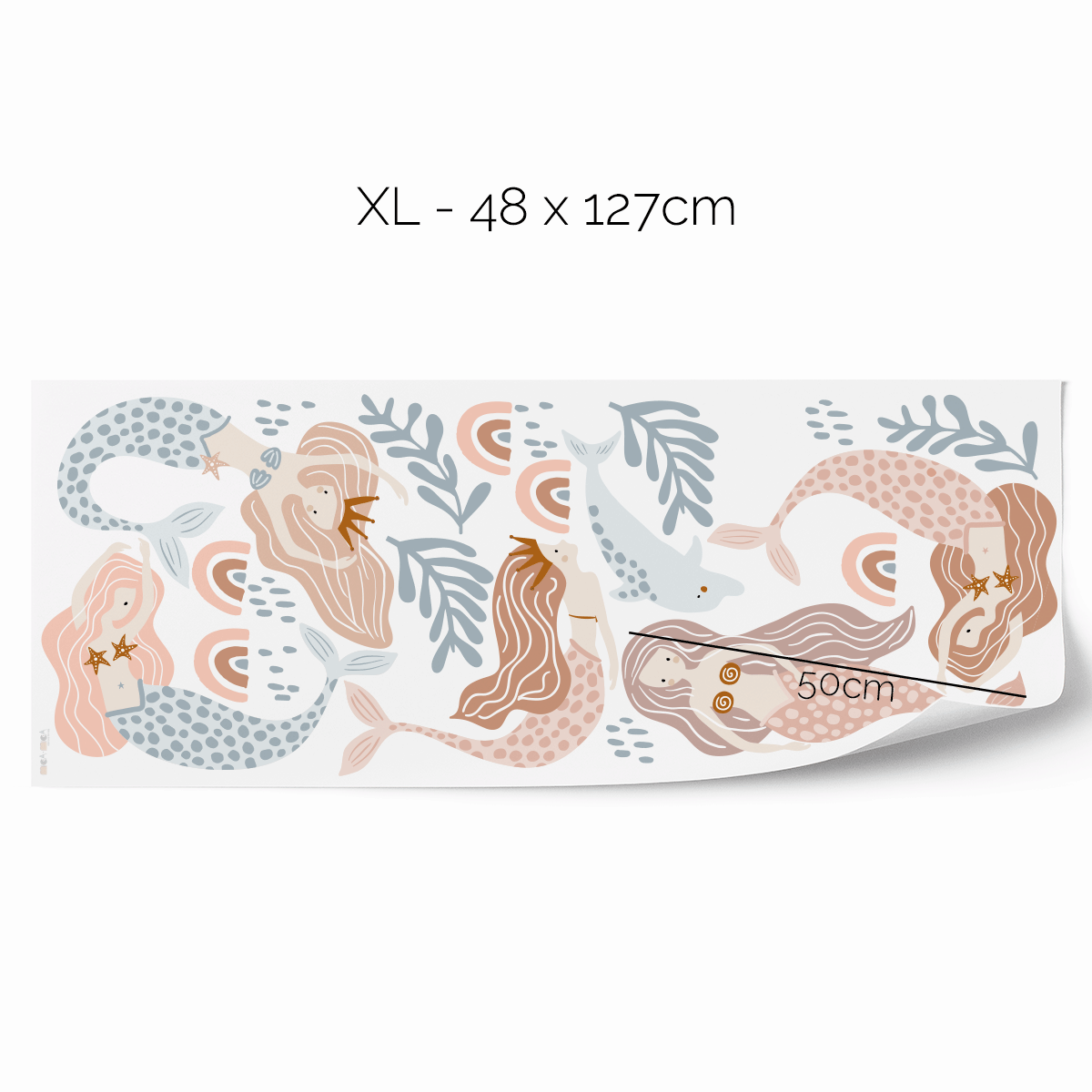Mermaid wall boho stickers