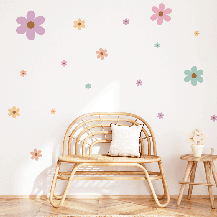 Flower light stickers