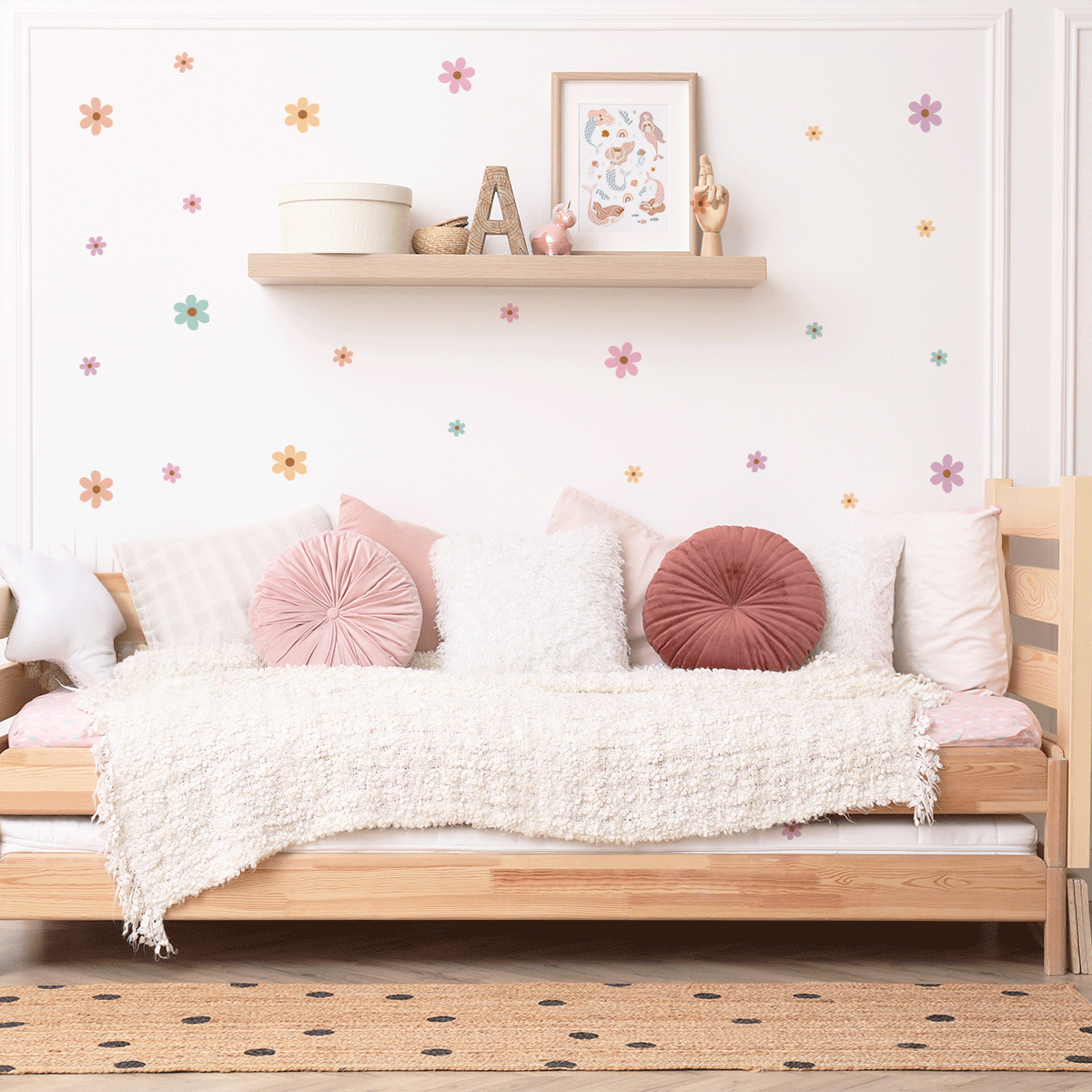 Flower light stickers