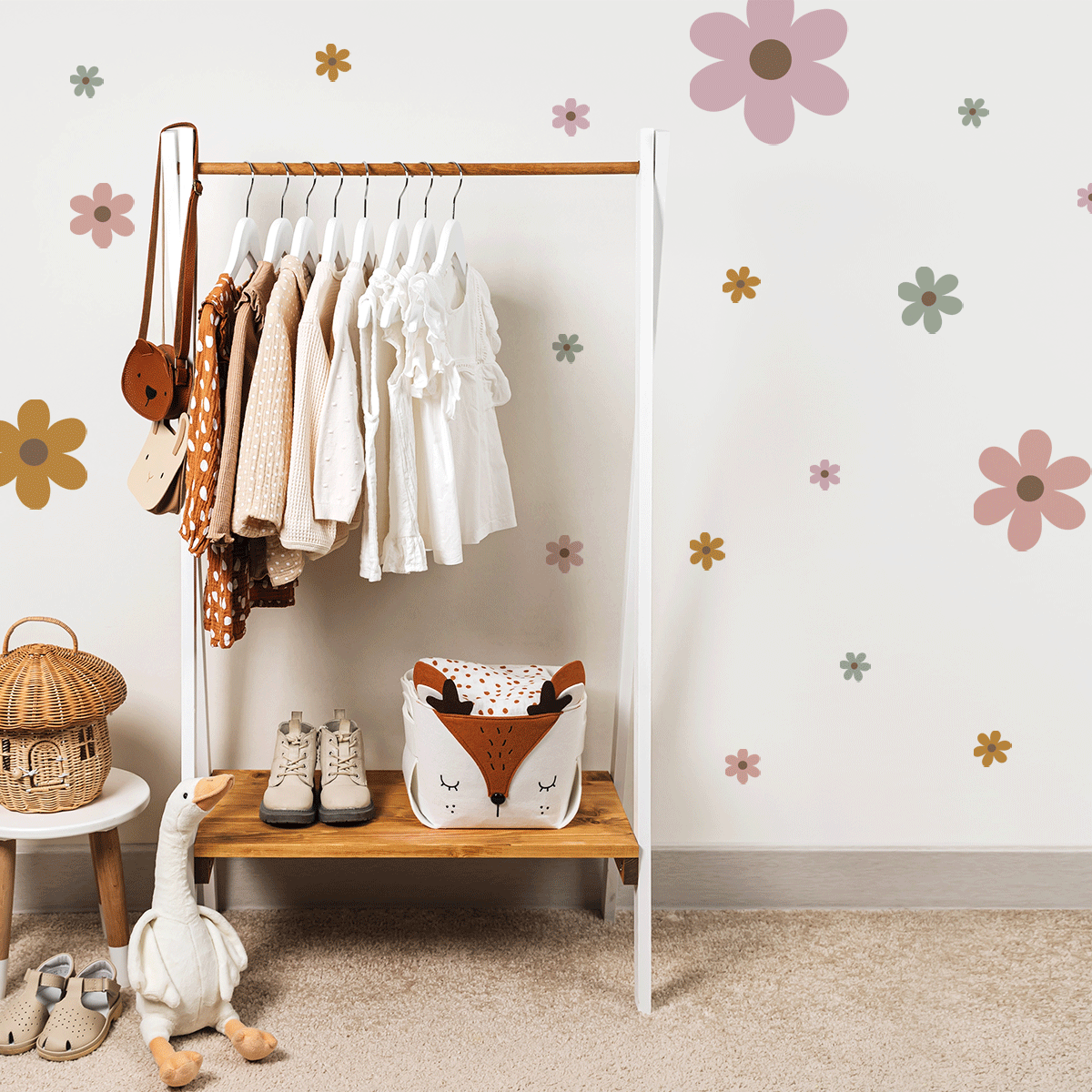 Flower garden stickers