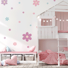 Flower blooms stickers
