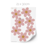 Flower Soft rose stickers