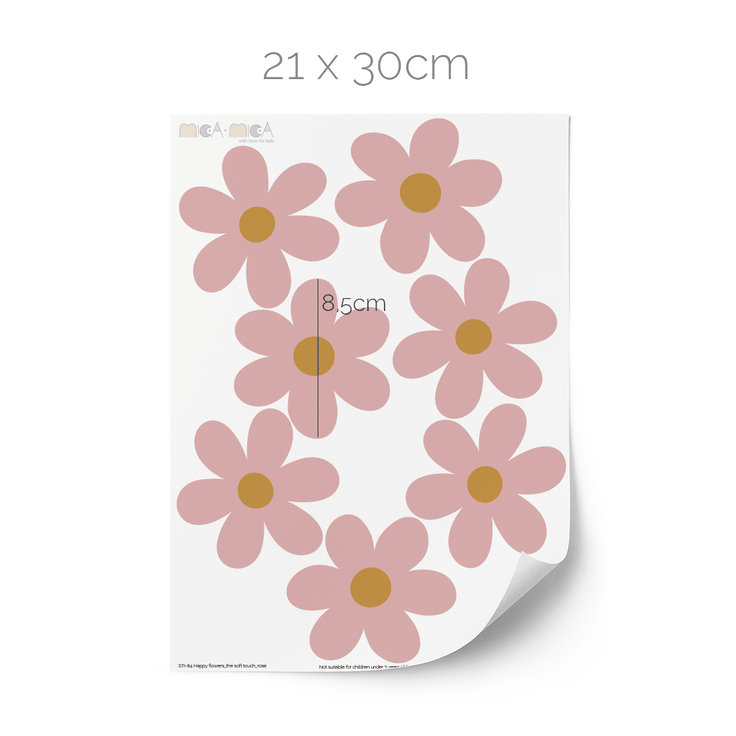 Flower Soft rose stickers