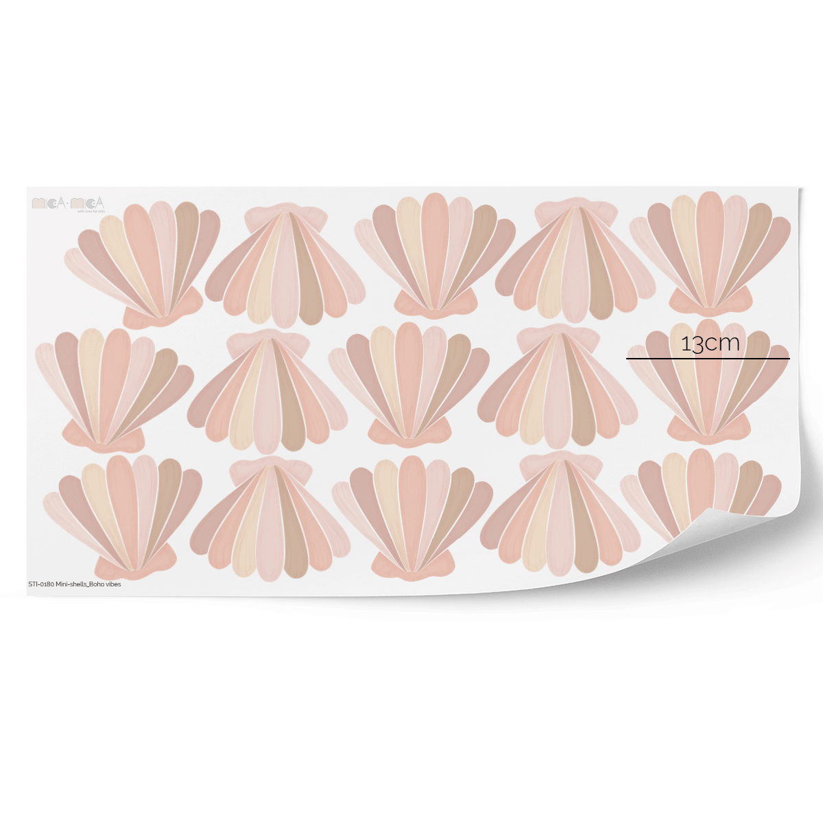 Mini-shells wall stickers - Boho vibes