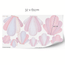 Shell mix wall stickers - Pastel whisper