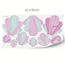 Cheeky mermaid tail wall stickers - Colourful charm