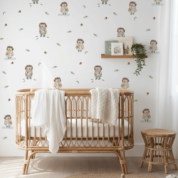 Wall stickers - Cute hedgehogs