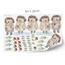 Wall stickers - Cute hedgehogs