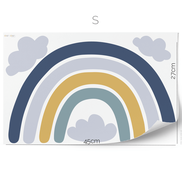 Rainbow wall sticker (Blue)