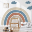Rainbow wall sticker (Soft blue)