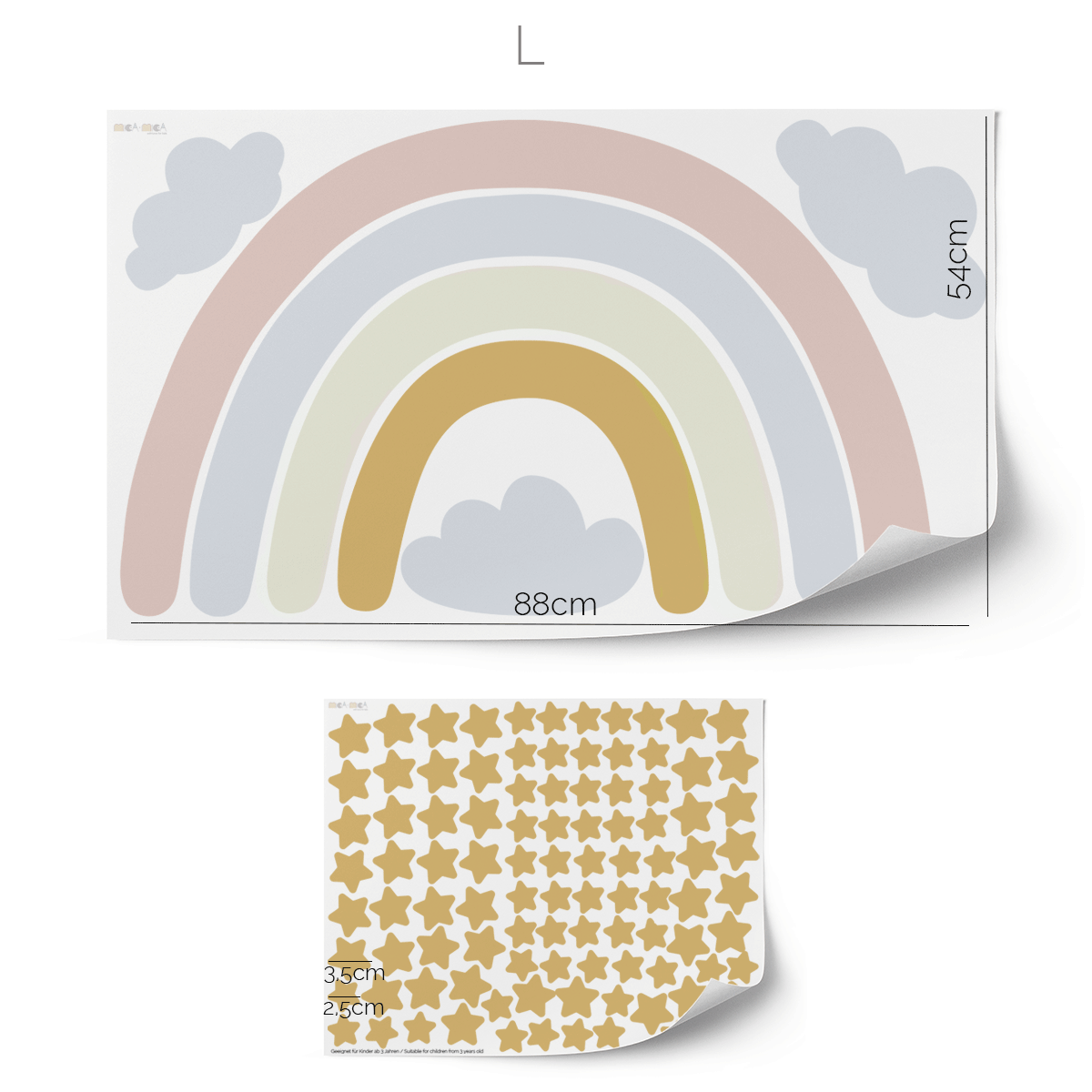 Rainbow magic wall sticker