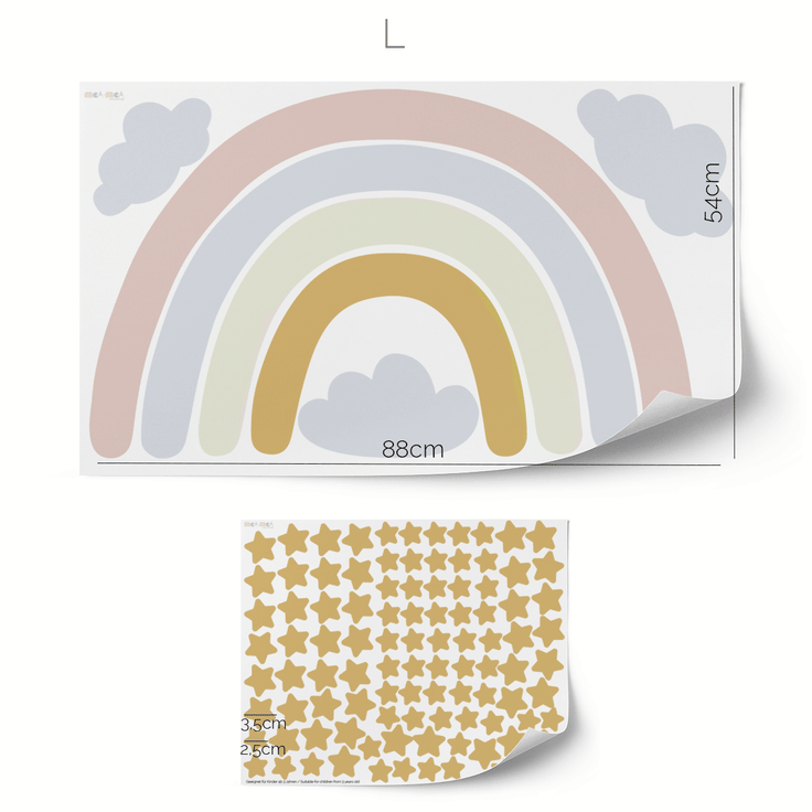 Rainbow magic wall sticker