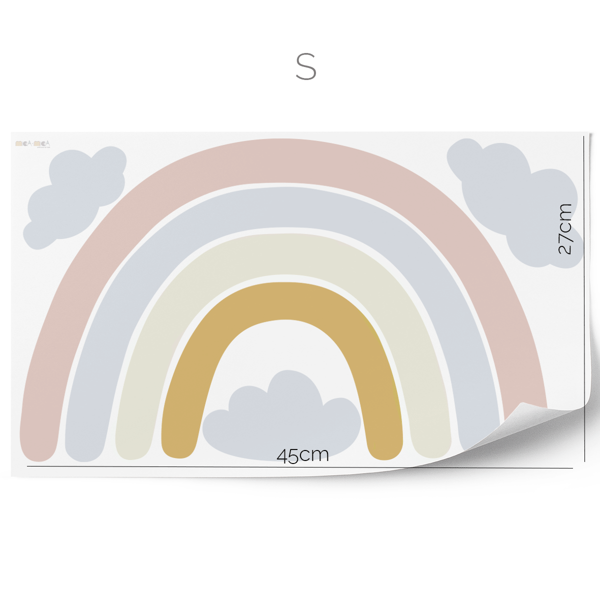 Rainbow magic wall sticker