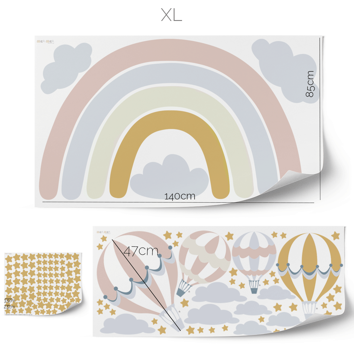 Rainbow magic wall sticker