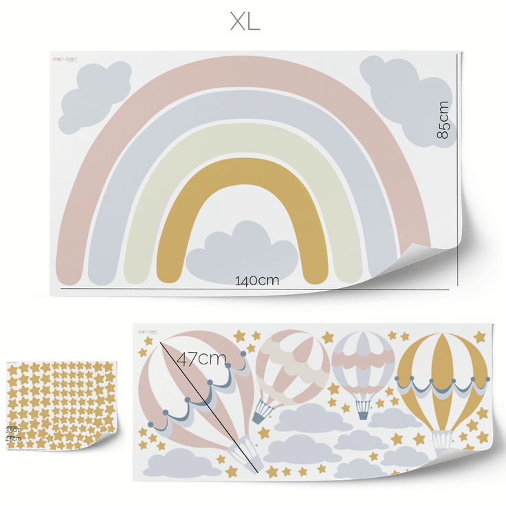 Rainbow magic wall sticker
