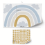 Rainbow wall sticker Mustard