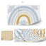 Rainbow wall sticker Mustard