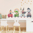 Animal wall stickers - Magical animal train