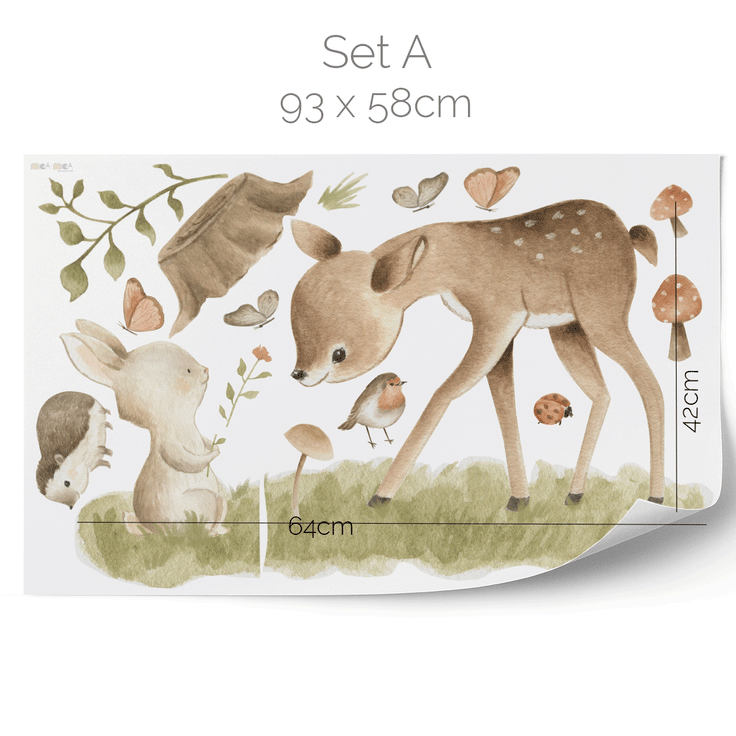 Wall stickers - Deer & Forest animals