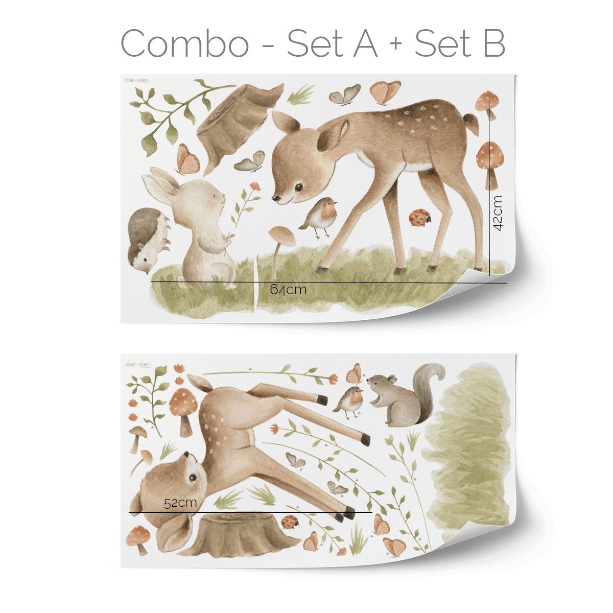 Wall stickers - Deer & Forest animals