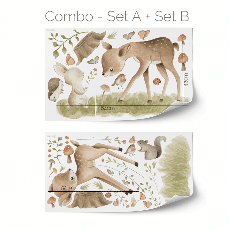Wall stickers - Deer & Forest animals