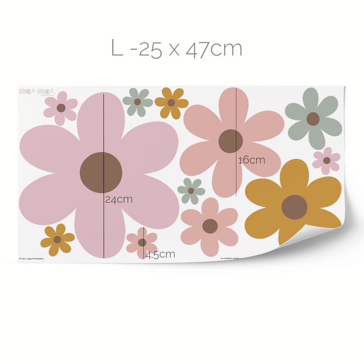 Flower garden stickers