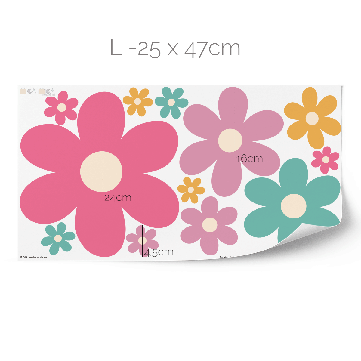 Flower cheerful stickers