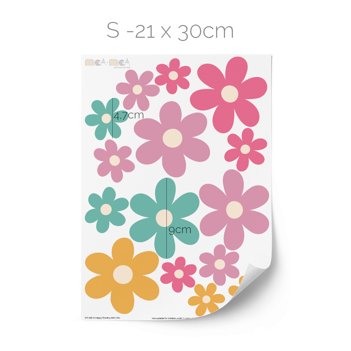 Flower cheerful stickers