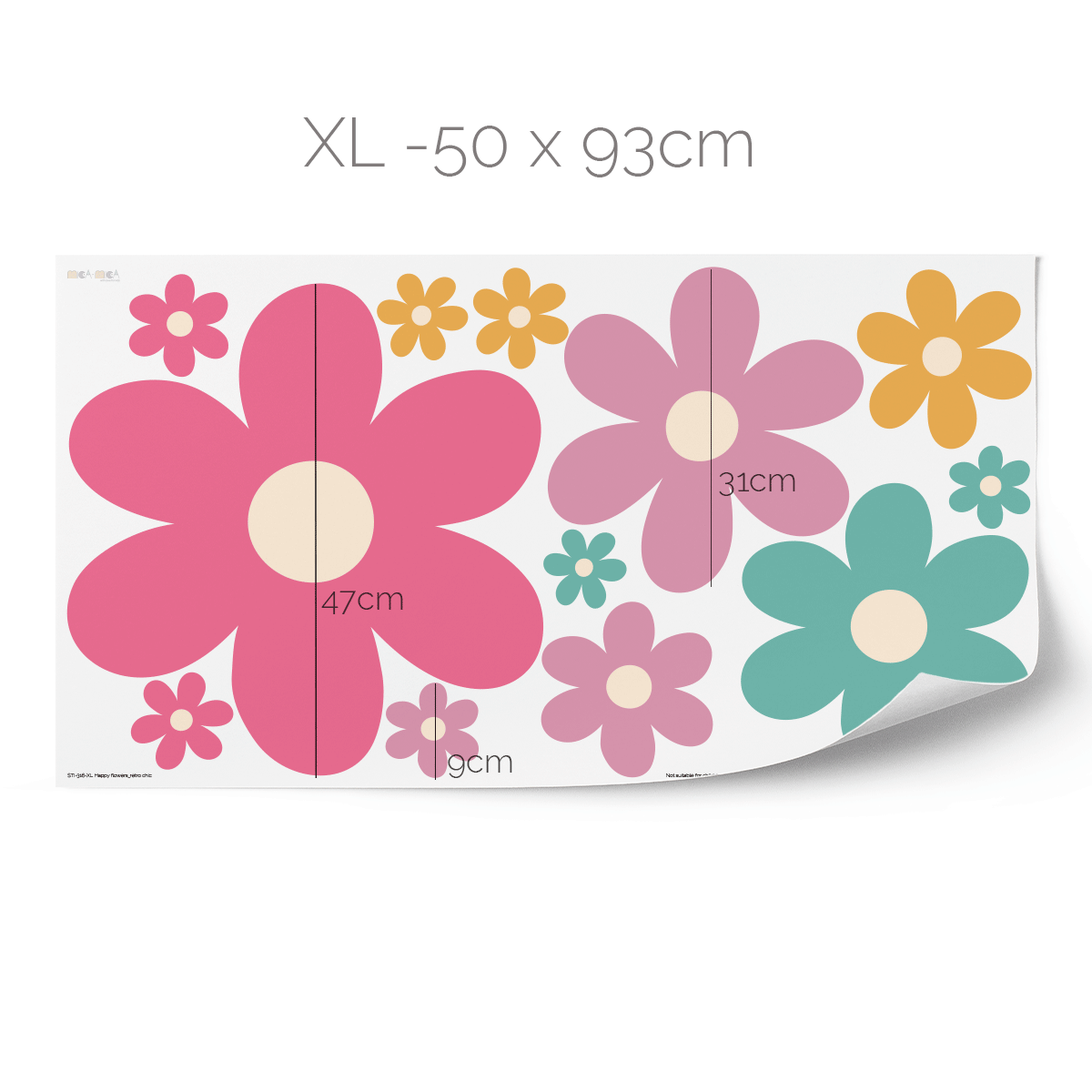Flower cheerful stickers