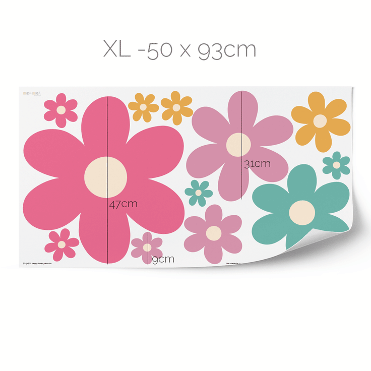 Flower cheerful stickers