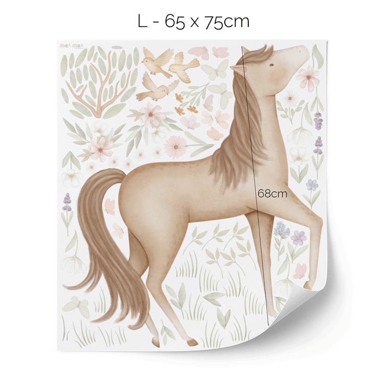 Wall stickers - Horse in flower meadow