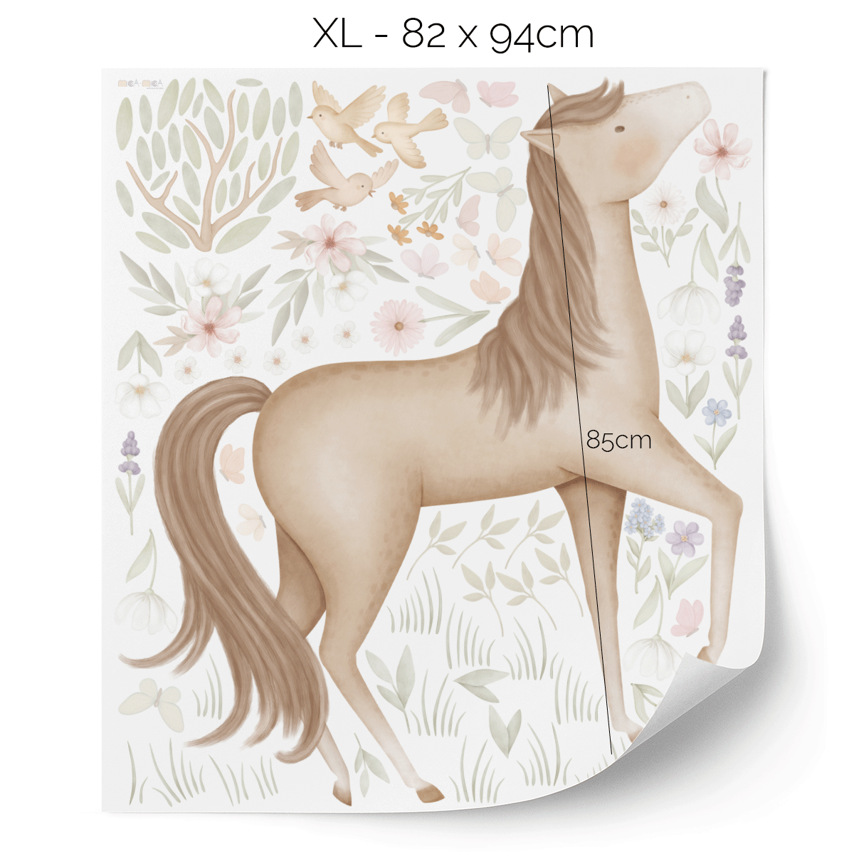 Wall stickers - Horse in flower meadow