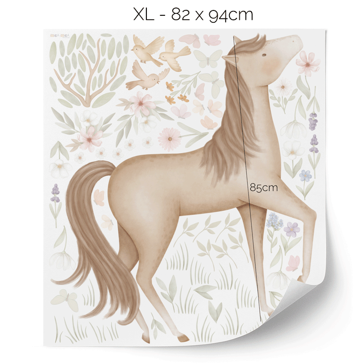 Wall stickers - Horse in flower meadow