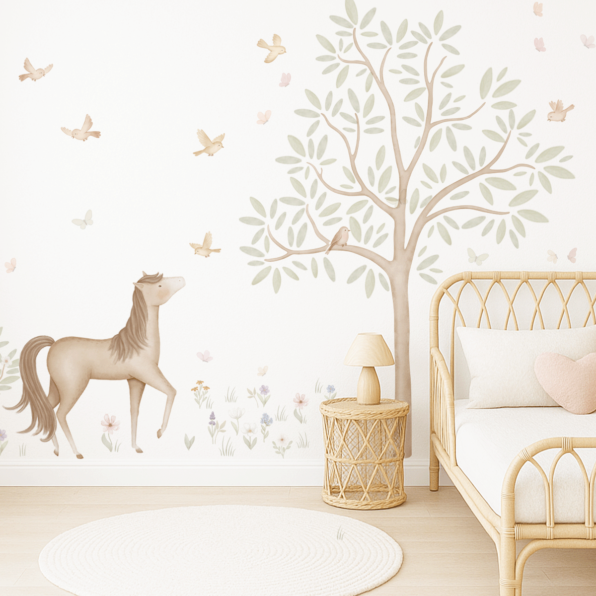 Wall stickers - Horse in flower meadow