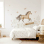 Wall stickers - Running horse in flower meadow