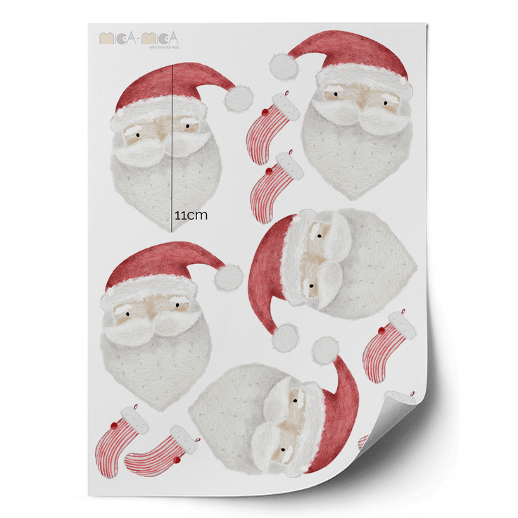 Christmas Santas stickers