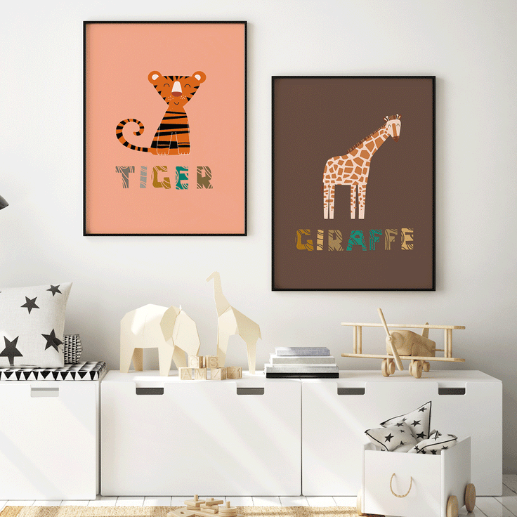 Safari animals - Tiger Fine Art Print