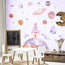 Wall sticker -  Planets and rocket
