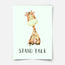 Character animals - Giraffe Fine Art Print