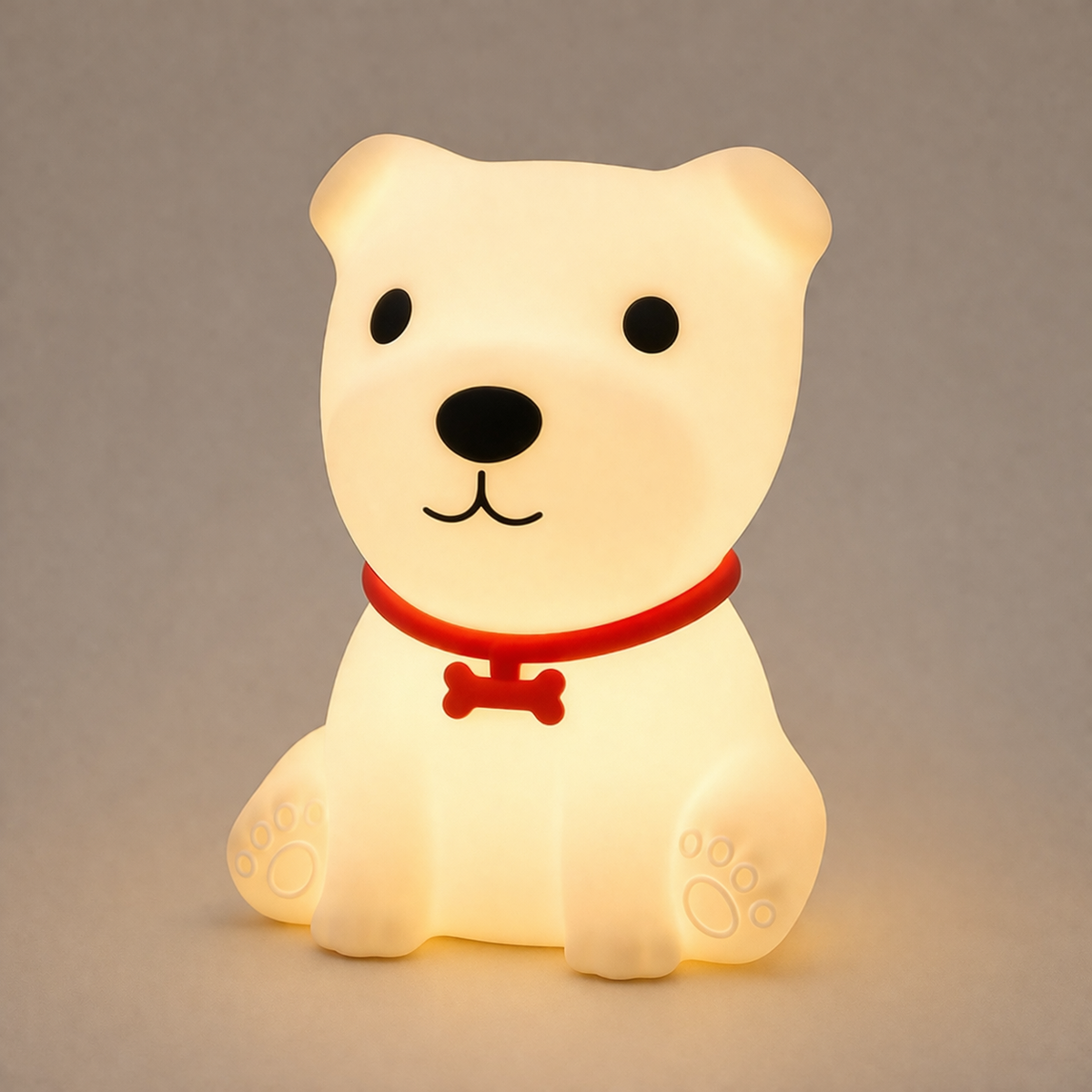 Kids Night Light Dog — Soft Silicone Lamp