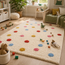Kids Cotton Rug — Cream Polka Dot