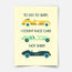 To go to sleep I count race cars - Fine Art Print